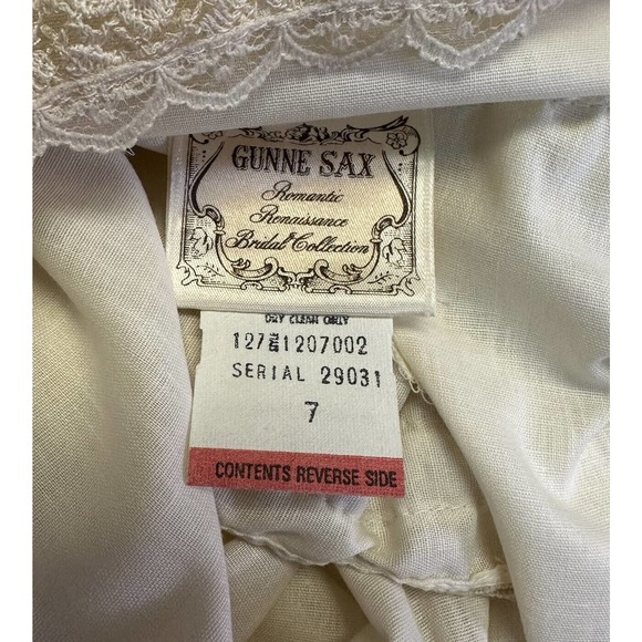 Vintage Gunne Sax Romantic Renaissance Bridal Collection Wedding Dress & Bloomer - Picture 8 of 16